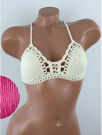 Crossback Bralette: Serene Harmony - Топ В'язаний Гачком