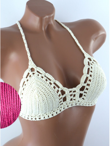 Crossback Bralette: Serene Harmony - Топ В'язаний Гачком