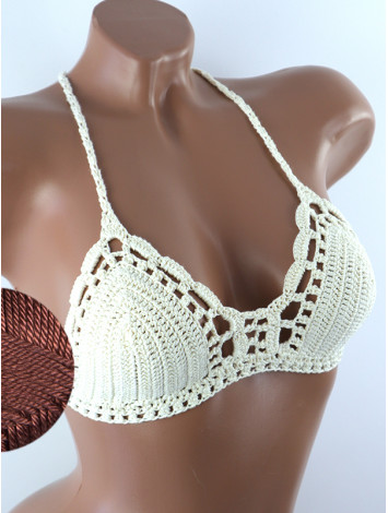 Crossback Bralette: Serene Harmony - Топ В'язаний Гачком