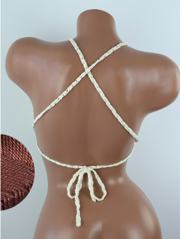 Crossback Bralette: Serene Harmony - Топ В'язаний Гачком