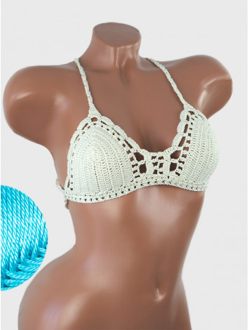 Crossback Bralette: Serene Harmony - Топ В'язаний Гачком