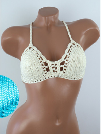 Crossback Bralette: Serene Harmony - Топ В'язаний Гачком