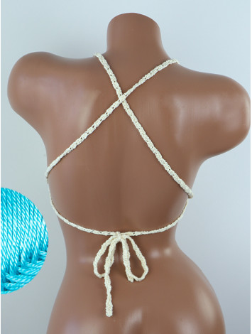 Crossback Bralette: Serene Harmony - Топ В'язаний Гачком