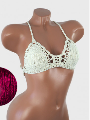 Crossback Bralette: Serene Harmony - Топ В'язаний Гачком