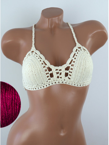 Crossback Bralette: Serene Harmony - Топ В'язаний Гачком