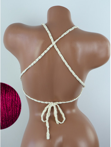 Crossback Bralette: Serene Harmony - Топ В'язаний Гачком