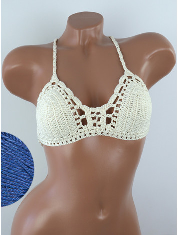 Crossback Bralette: Serene Harmony - Топ В'язаний Гачком