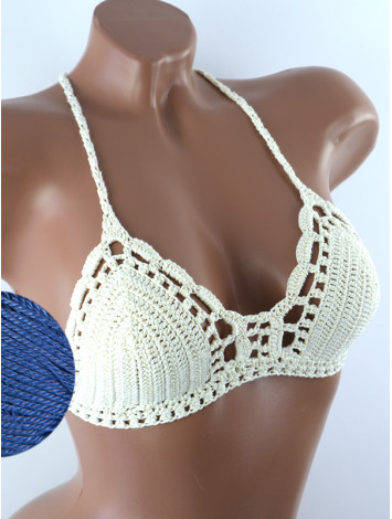 Crossback Bralette: Serene Harmony - Топ В'язаний Гачком