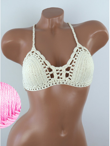 Crossback Bralette: Serene Harmony - Топ В'язаний Гачком