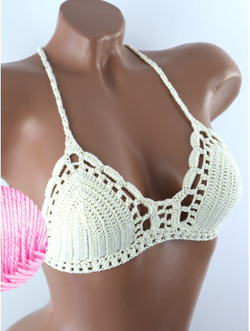 Crossback Bralette: Serene Harmony - Топ В'язаний Гачком