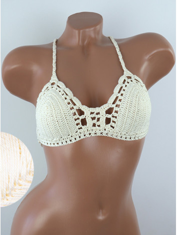 Crossback Bralette: Serene Harmony - Топ В'язаний Гачком