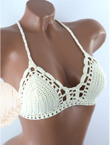 Crossback Bralette: Serene Harmony - Топ В'язаний Гачком