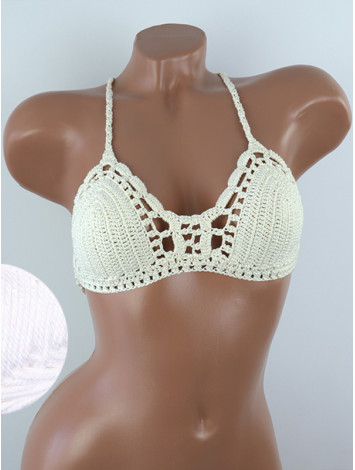 Crossback Bralette: Serene Harmony - Топ В'язаний Гачком