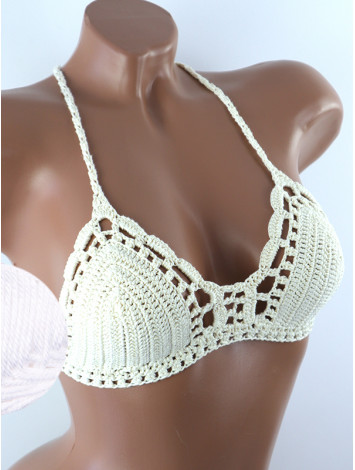 Crossback Bralette: Serene Harmony - Топ В'язаний Гачком