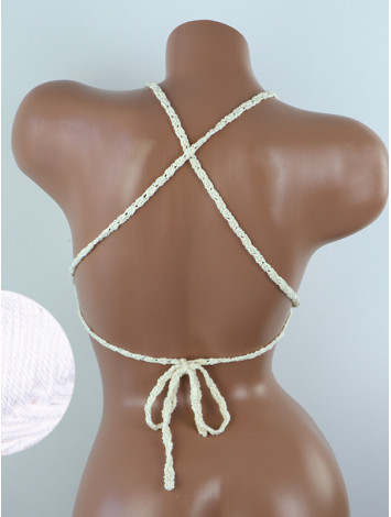 Crossback Bralette: Serene Harmony - Топ В'язаний Гачком