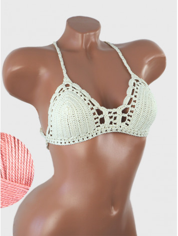 Crossback Bralette: Serene Harmony - Топ В'язаний Гачком