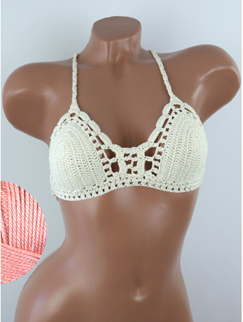 Crossback Bralette: Serene Harmony - Топ В'язаний Гачком