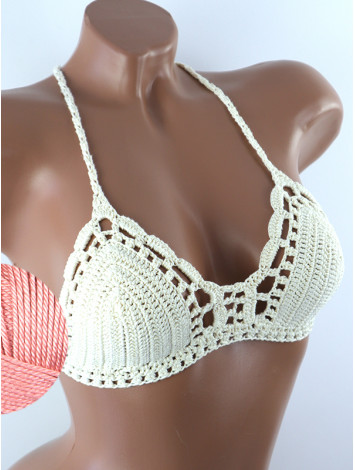 Crossback Bralette: Serene Harmony - Топ В'язаний Гачком