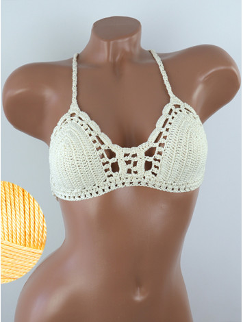 Crossback Bralette: Serene Harmony - Топ В'язаний Гачком