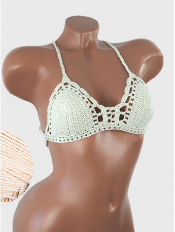 Crossback Bralette: Serene Harmony - Топ В'язаний Гачком