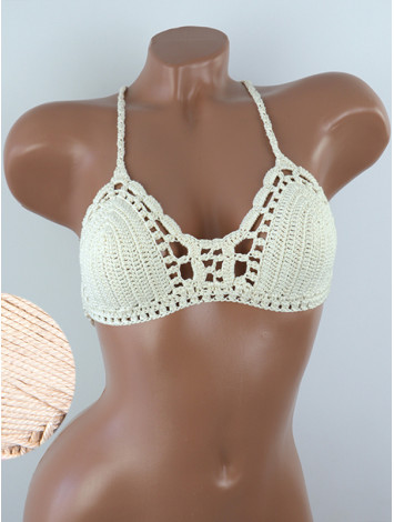 Crossback Bralette: Serene Harmony - Топ В'язаний Гачком