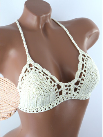 Crossback Bralette: Serene Harmony - Топ В'язаний Гачком