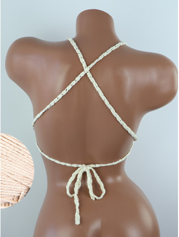 Crossback Bralette: Serene Harmony - Топ В'язаний Гачком