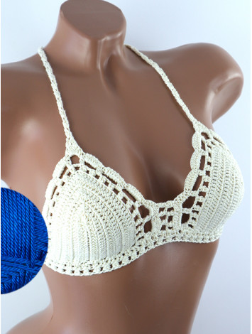 Crossback Bralette: Serene Harmony - Топ В'язаний Гачком