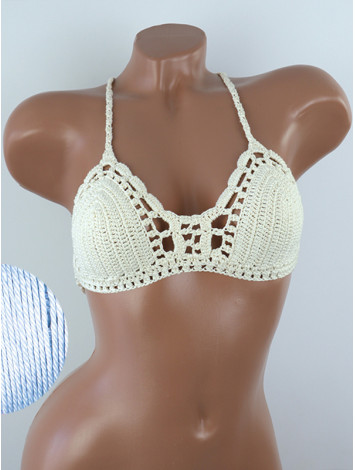 Crossback Bralette: Serene Harmony - Топ В'язаний Гачком