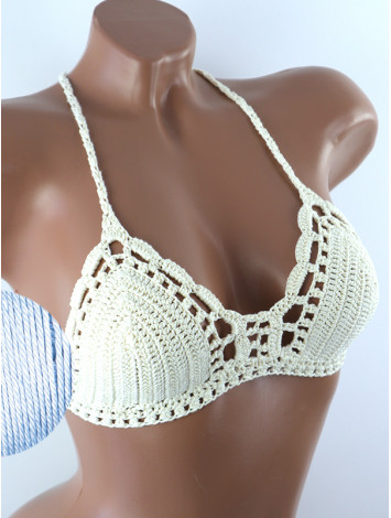 Crossback Bralette: Serene Harmony - Топ В'язаний Гачком