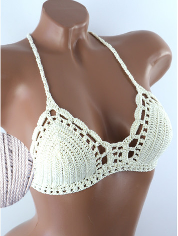 Crossback Bralette: Serene Harmony - Топ В'язаний Гачком