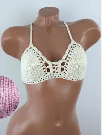 Crossback Bralette: Serene Harmony - Топ В'язаний Гачком