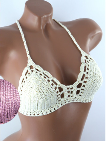 Crossback Bralette: Serene Harmony - Топ В'язаний Гачком