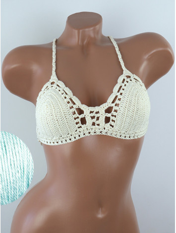 Crossback Bralette: Serene Harmony - Топ В'язаний Гачком