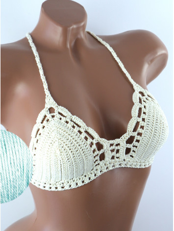 Crossback Bralette: Serene Harmony - Топ В'язаний Гачком