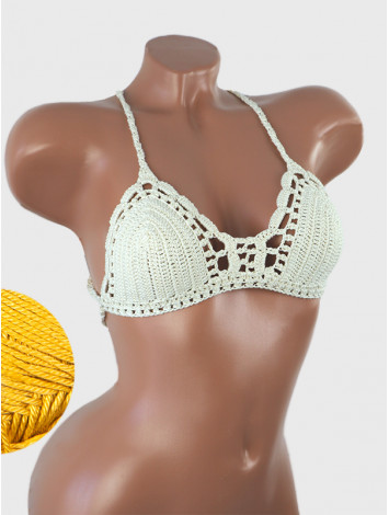 Crossback Bralette: Serene Harmony - Топ В'язаний Гачком