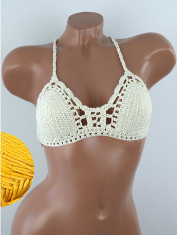 Crossback Bralette: Serene Harmony - Топ В'язаний Гачком