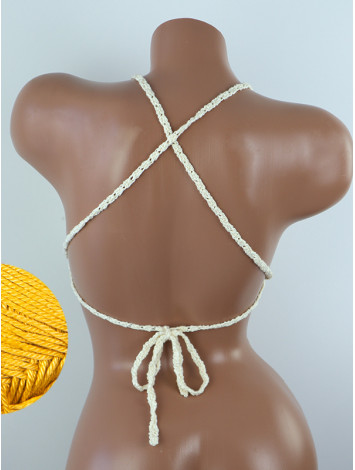 Crossback Bralette: Serene Harmony - Топ В'язаний Гачком