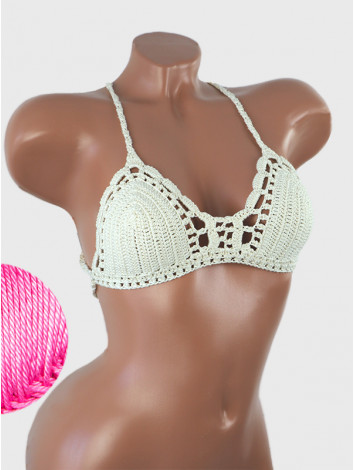 Crossback Bralette: Serene Harmony - Топ В'язаний Гачком