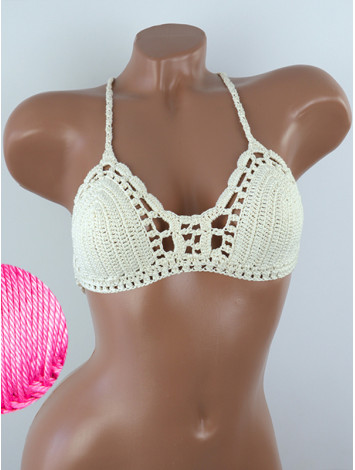 Crossback Bralette: Serene Harmony - Топ В'язаний Гачком