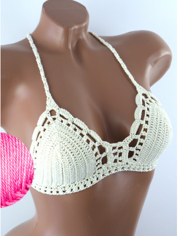 Crossback Bralette: Serene Harmony - Топ В'язаний Гачком