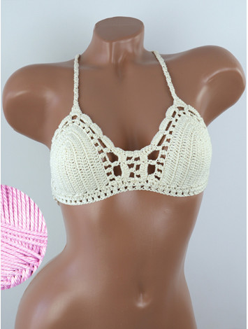 Crossback Bralette: Serene Harmony - Топ В'язаний Гачком