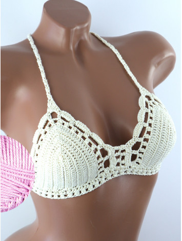 Crossback Bralette: Serene Harmony - Топ В'язаний Гачком