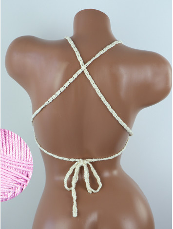 Crossback Bralette: Serene Harmony - Топ В'язаний Гачком