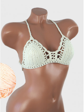 Crossback Bralette: Serene Harmony - Топ В'язаний Гачком