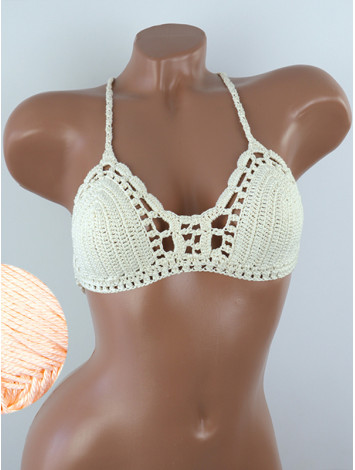 Crossback Bralette: Serene Harmony - Топ В'язаний Гачком