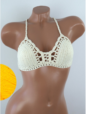 Crossback Bralette: Serene Harmony - Топ В'язаний Гачком