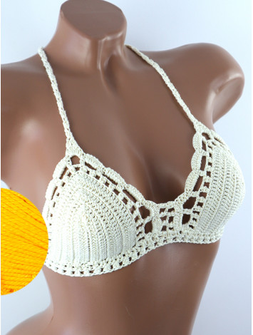 Crossback Bralette: Serene Harmony - Топ В'язаний Гачком