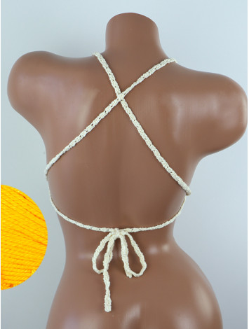 Crossback Bralette: Serene Harmony - Топ В'язаний Гачком