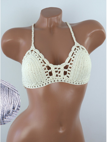 Crossback Bralette: Serene Harmony - Топ В'язаний Гачком